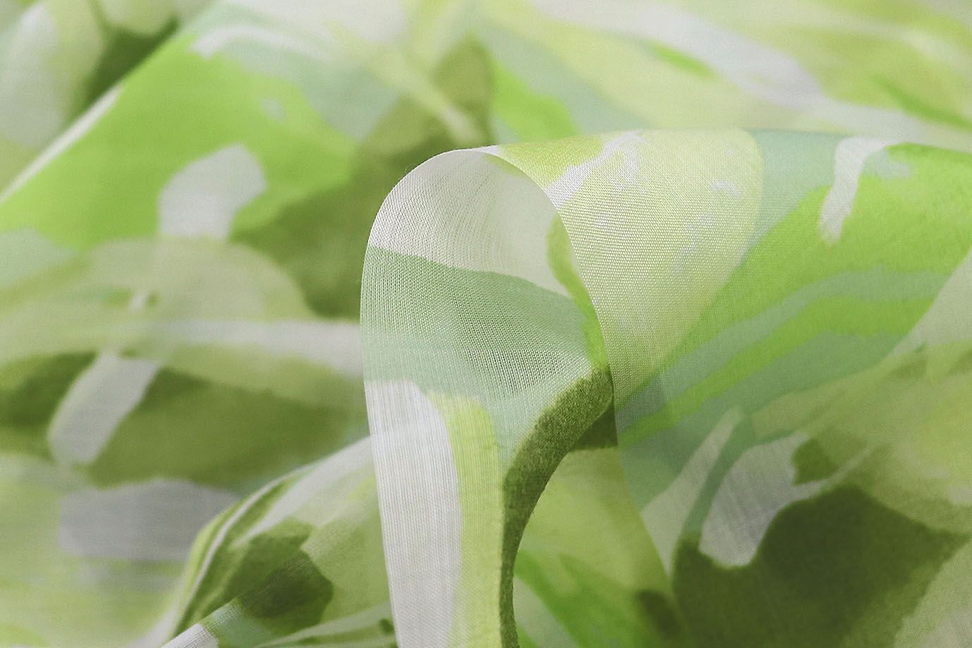 Вуаль принт/салатово-зеленый 3847-PY/D#6/C#1