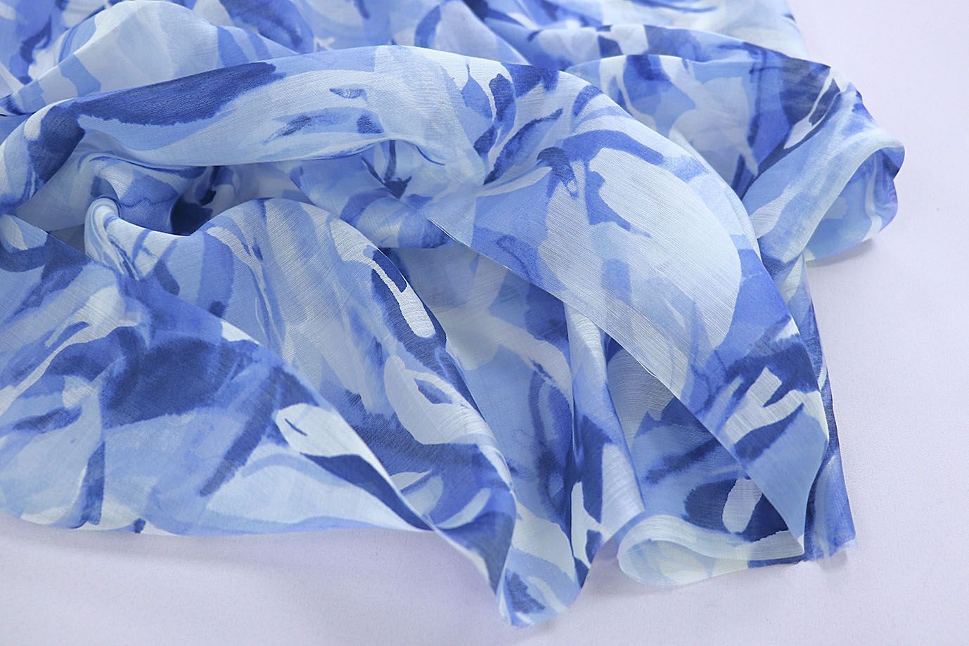 Вуаль принт/сине-голубой 3847-PY/D#6/C#3