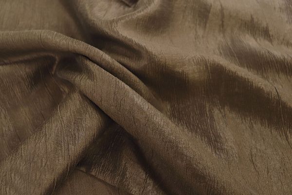 Органза TENCEL креш/темно-коричневый 3795-PY/C#32