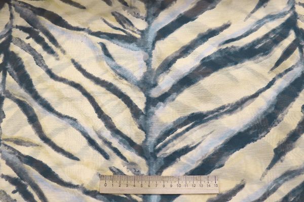 Вуаль принт/черно-серый на кремовом 4228-PY/D#1/C#1