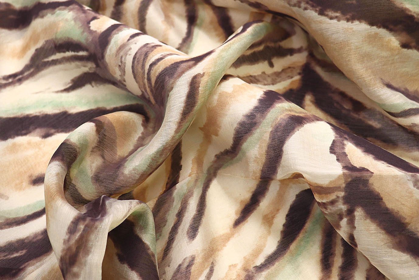 Вуаль принт/бежево-коричневый 3890-PY/D#1/C#3