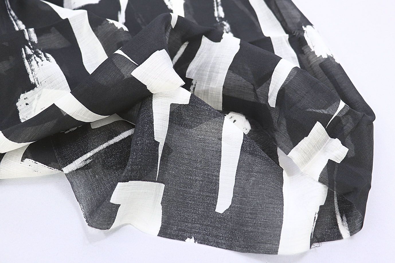 Вуаль принт/черно-белый 3847-PY/D#2/C#1