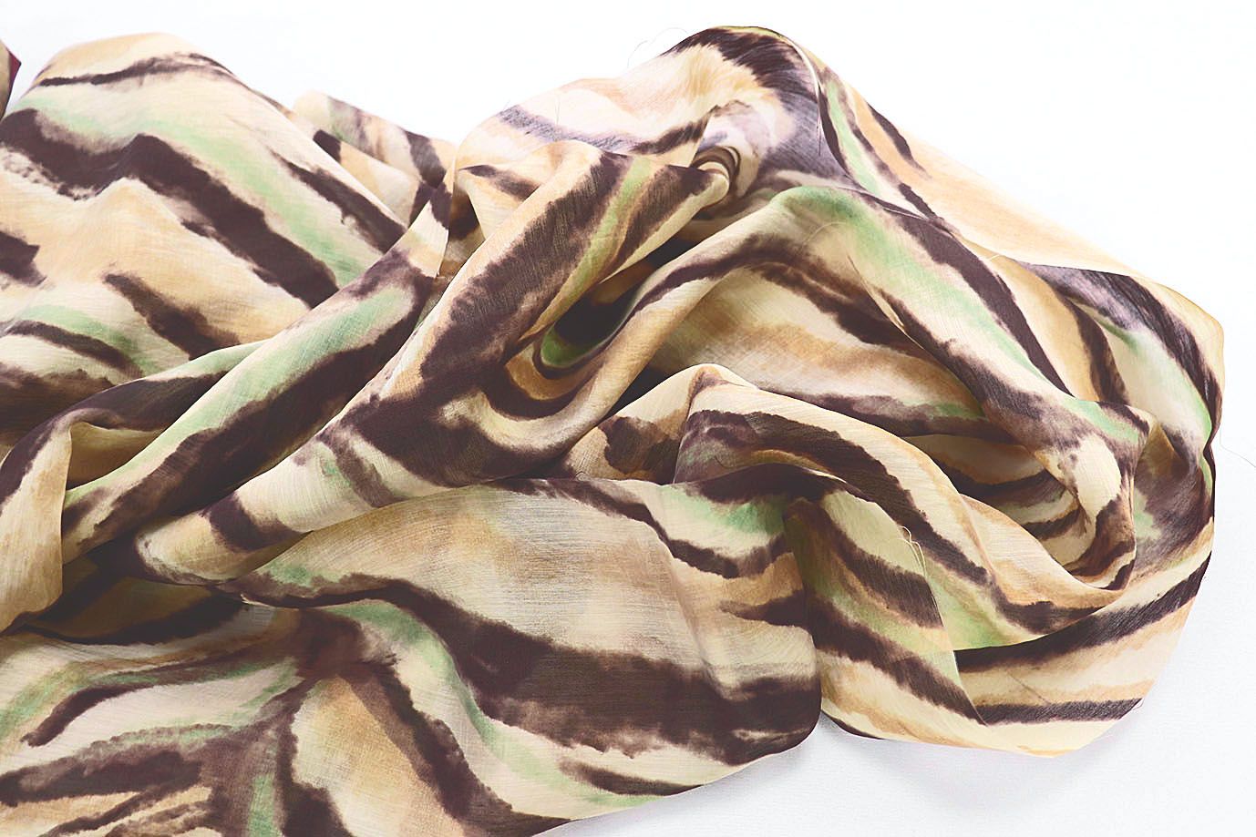 Вуаль принт/бежево-коричневый 3890-PY/D#1/C#3