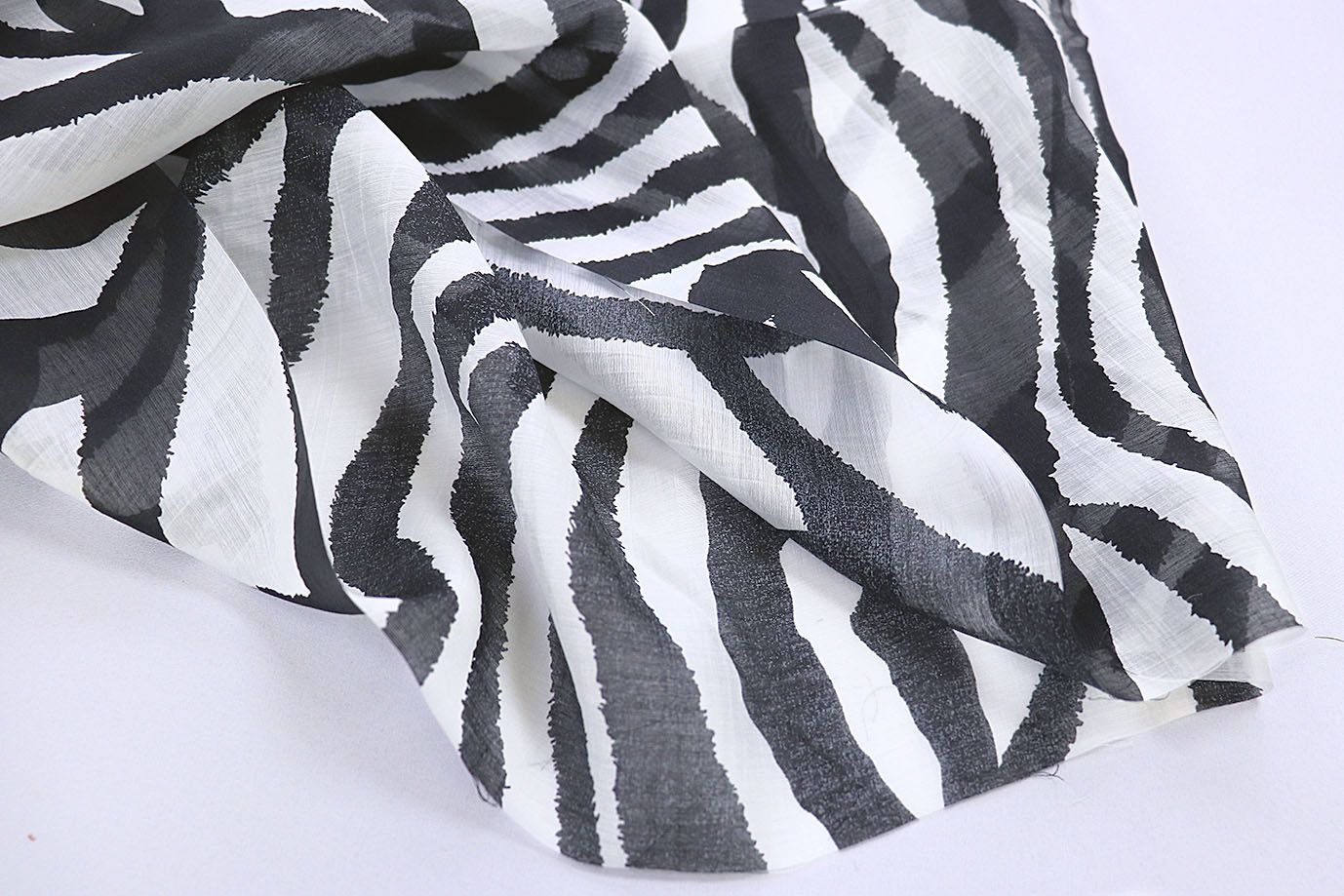 Вуаль принт/черно-белый 3847-PY/D#7/C#1