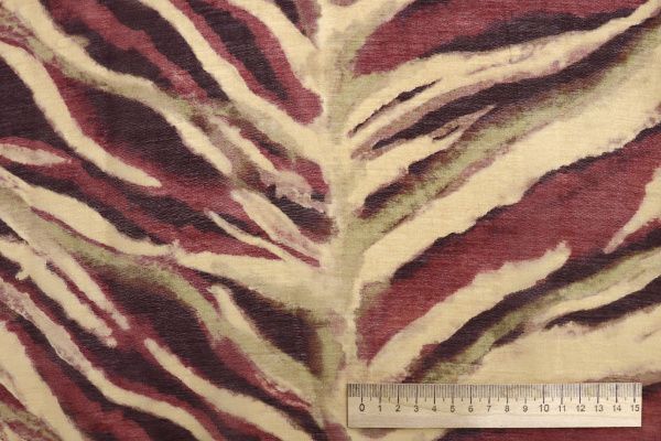 Вуаль принт/бежево-бордовый 3890-PY/D#1/C#2