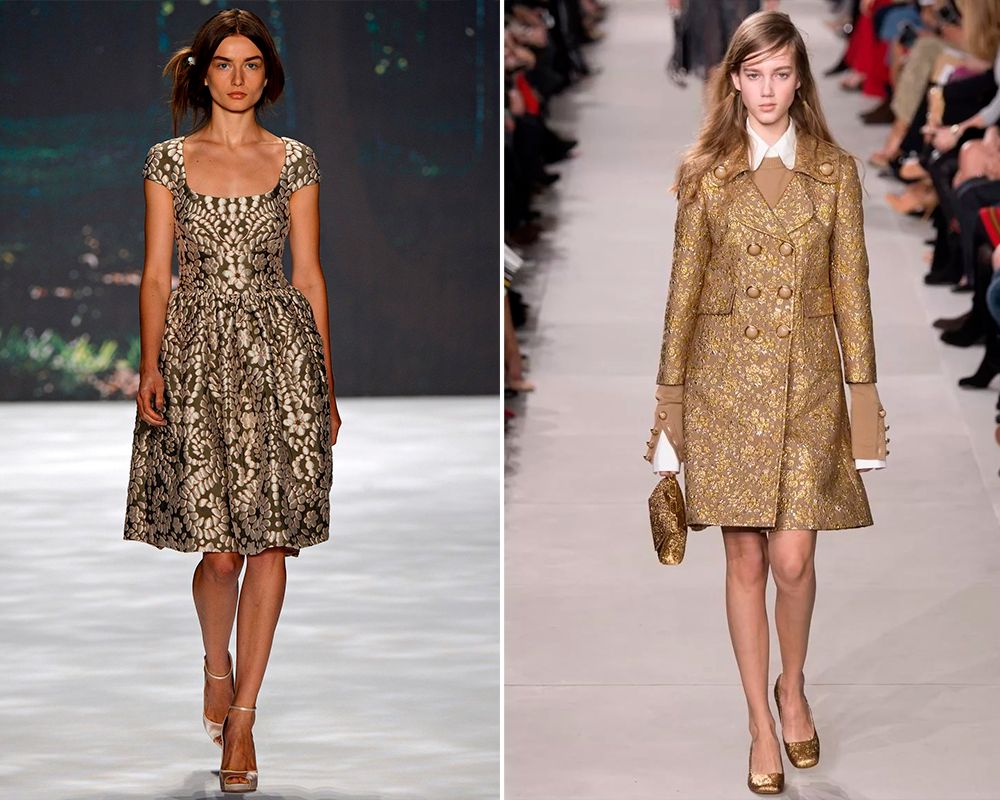 платье из жаккарда