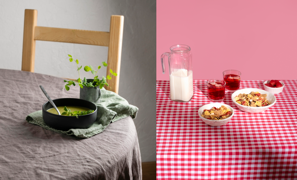 Стол с тканью