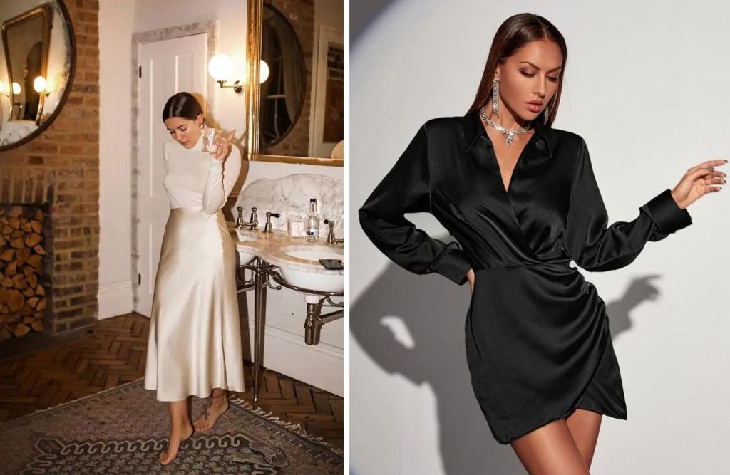 Шел и атлас в новогодних образах