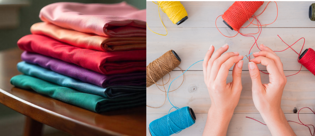 ткани и нити