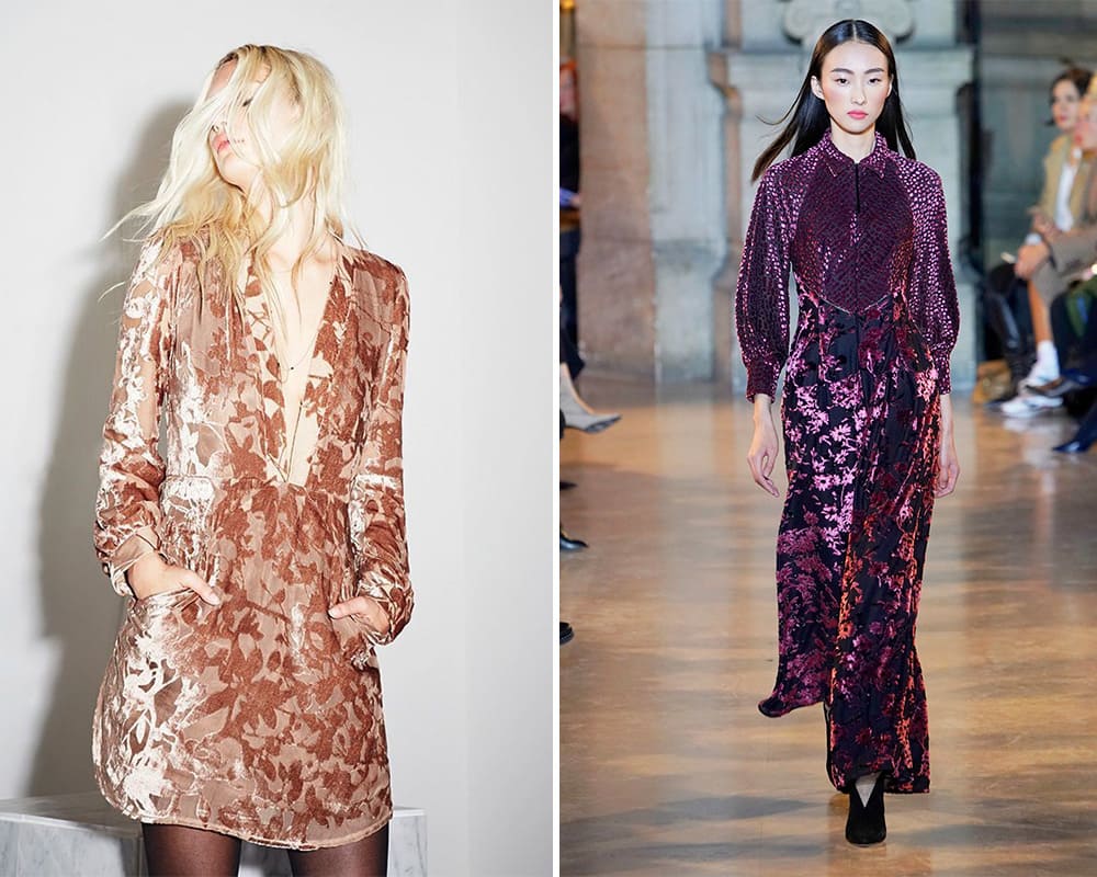 платье из панбархата