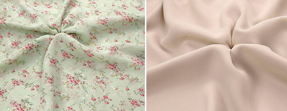 шифон однотонный и принтованный