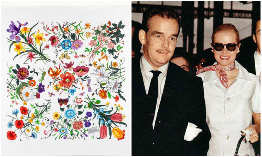 Грейс Келли платок гуччи