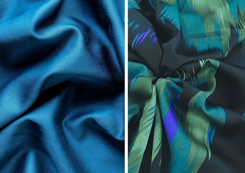 Шелк Армани однотонный и с принтом